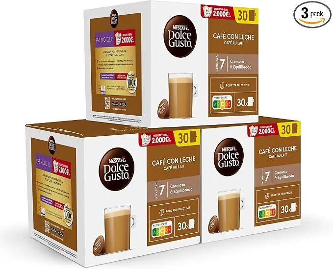 Nescafé Dolce Gusto Café con Leche 90 Cápsulas