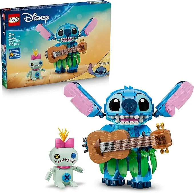 LEGO Disney Stitch y Scrump 43296 - Set de Construcción y Figuras