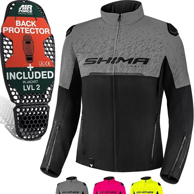 Chaqueta Moto SHIMA DRIFT LADY Mesh Verano Mujer con Protecciones CE