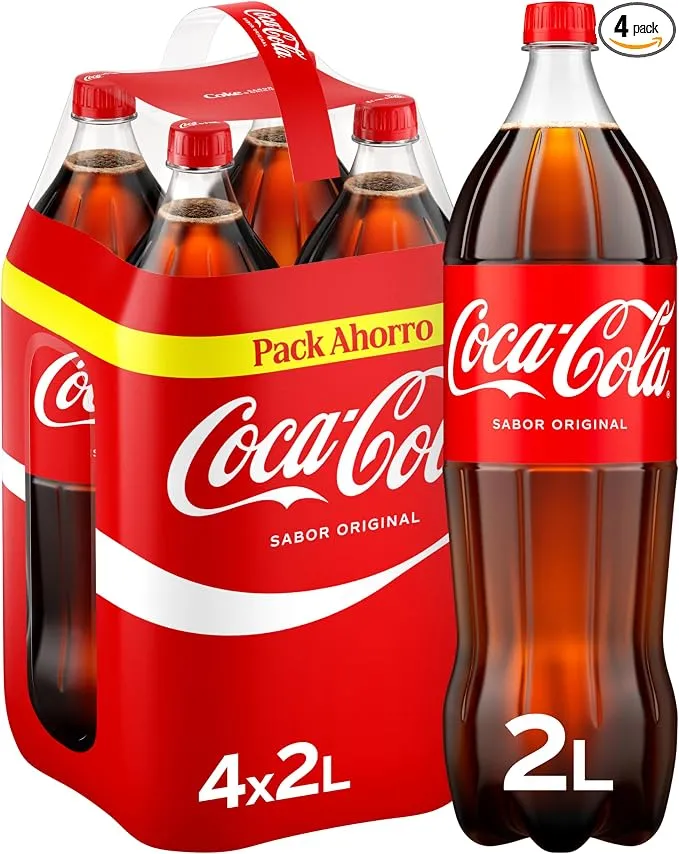 Coca-Cola Sabor Original Refresco de Cola Pack 4 x 2 L con cupón de ahorro