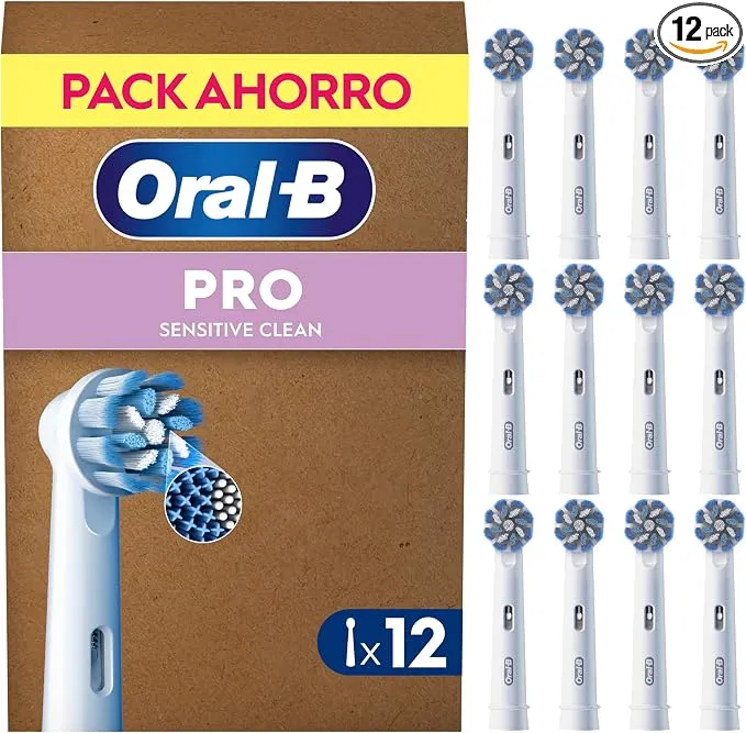Cabezales Oral-B Sensitive Clean Pack 12 Unidades