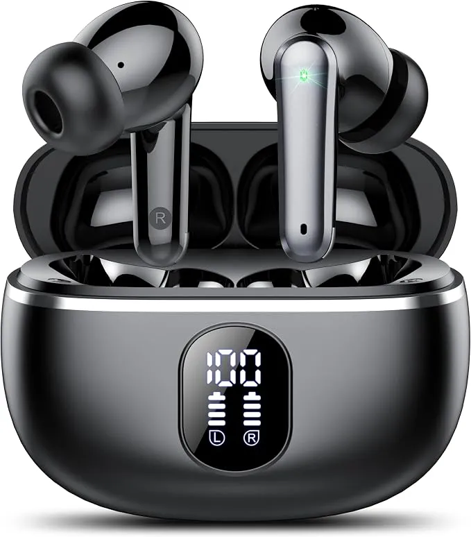 Auriculares Inalámbricos Bluetooth 5.4 con Cancelación de Ruido y 50H de Batería