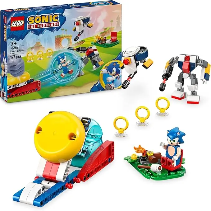 LEGO Sonic The Hedgehog: Batalla de Sonic en la Hoguera 77001 con Lanzador y Figuras