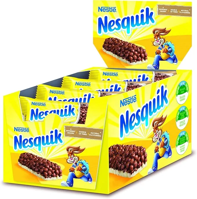 Pack 16 Barritas Cereales Integrales Nestlé Nesquik Chocolate