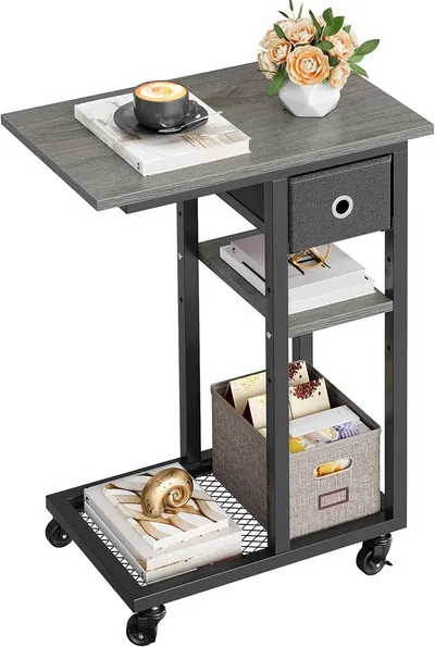 YITAHOME - Mesa auxiliar en forma de C