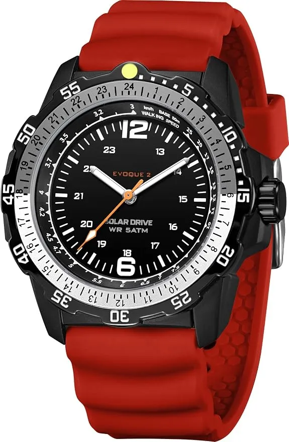 Reloj Solar Findtime Militar Deportivo con Correa de Silicona