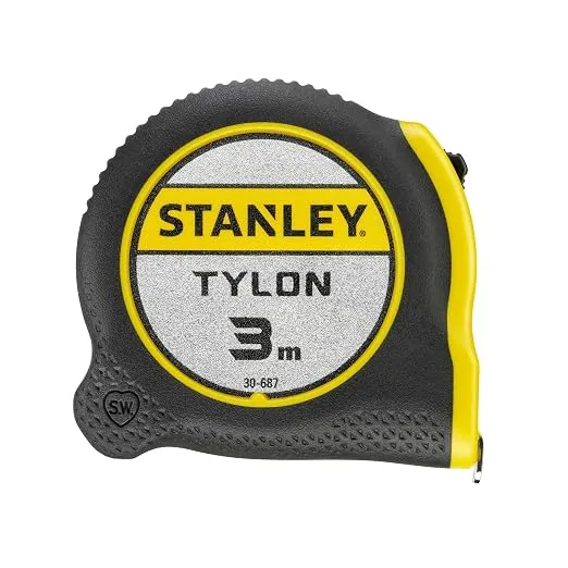 Flexómetro Stanley Tylon 3m de Acero Resistente - Herramienta de Medición Compacta