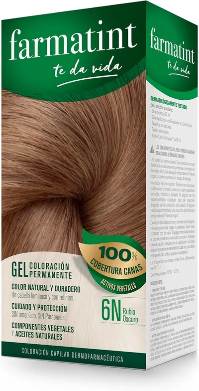 Farmatint Tinte permanente 6N Rubio Oscuro