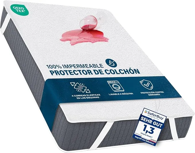 Funda Impermeable Ajustable para Colchón - Protección Total y Transpirable