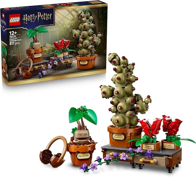 LEGO Harry Potter Hogwarts: Plantas de Herbología 76474 - Set de Construcción de 817 Piezas