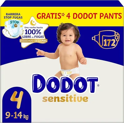 Dodot Pañales Bebé Sensitive, Talla 4
