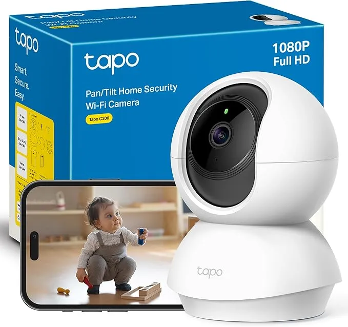 Tapo C200 Cámara Vigilancia WiFi Interior 360º 1080p con Detección IA