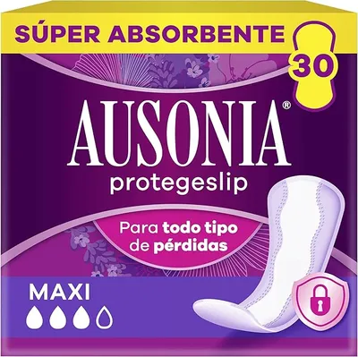 Ausonia Maxi Protegeslips con Sistema No Olor - Pack 30 Unidades