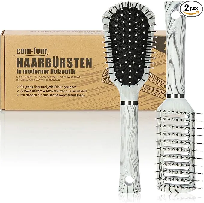 Pack 2 Cepillos para el Cabello Comfour: Cuidado y Crecimiento Capilar
