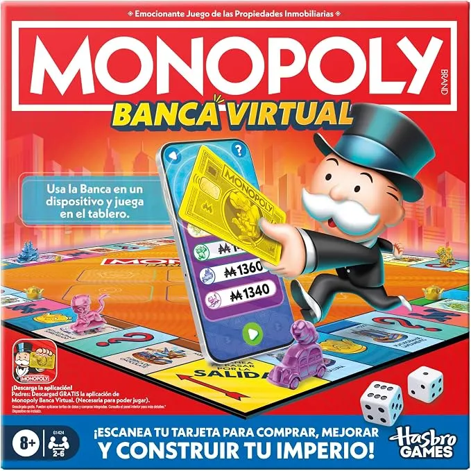 Monopoly Banca Virtual - Juego de Mesa Familiar con App