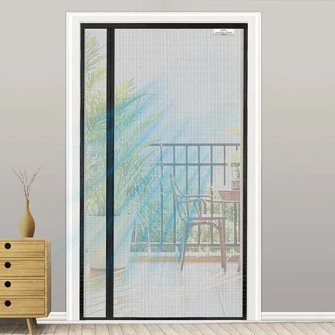 Mosquitera Magnética para Puerta Screen Door - Fácil Montaje Sin Taladro