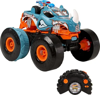 Amazon Hot Wheels Monster Trucks, Coche Teledirigido, RC Rhinomite radiocontrol