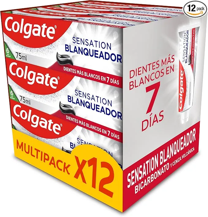 Pasta de Dientes Blanqueadora Colgate Advanced White con Bicarbonato y Ceniza Volcánica