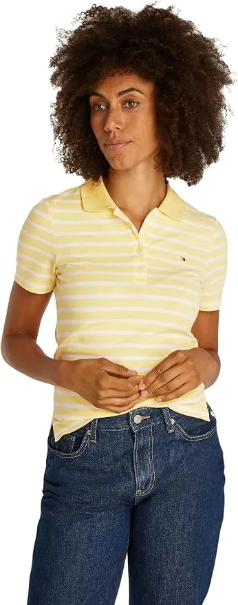 Tommy Hilfiger Polo Manga Corta Slim Fit Mujer Multicolor XXL