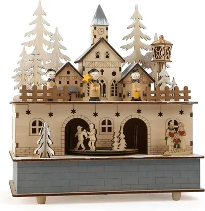 Small Foot Little Village Caja de Música y Lámpara (Madera)