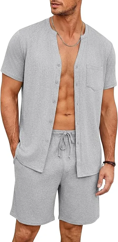 Pijama corto de algodón para hombre Demegimi