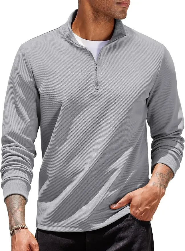 Sudadera COOFANDY Hombre Media Cremallera - Estilo y Confort Diario