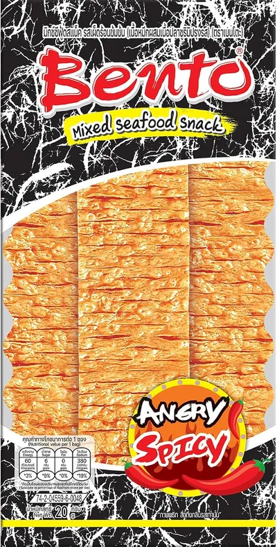 BENTO - Snack de calamar Angry Spicy - 1 X 20 GR