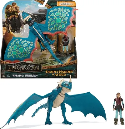 Dreamworks Dragons Pack Figura Dragón y Vikingo