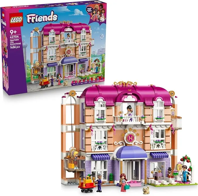 LEGO Friends Gran Hotel de Heartlake City - Juguete con Mini Muñecos y Accesorios