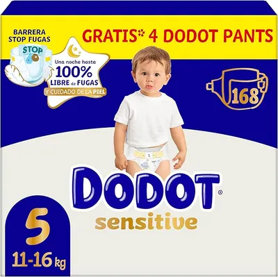 PAÑALES DODOT SENSITIVE TALLA 5