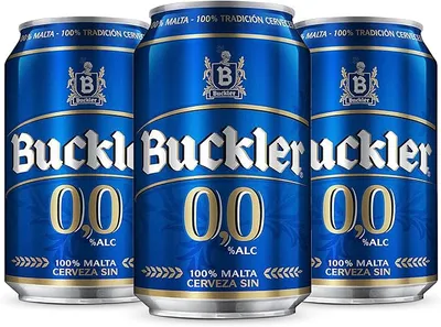 Buckler 0,0 Cerveza Lager Sin Alcohol Pack 24 Latas x 33cl