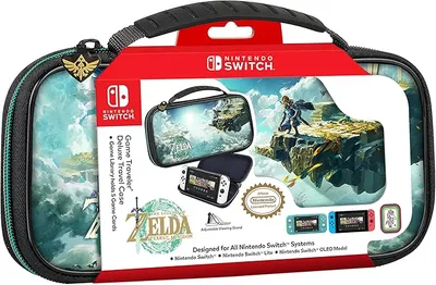 Estuche de Viaje Zelda Tears of The Kingdom Licencia oficial Switch