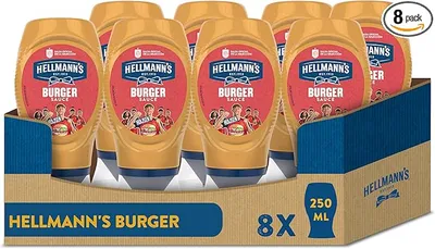 Hellmann's Salsa Burger 250 ml - Paquete de 8 x 250ml