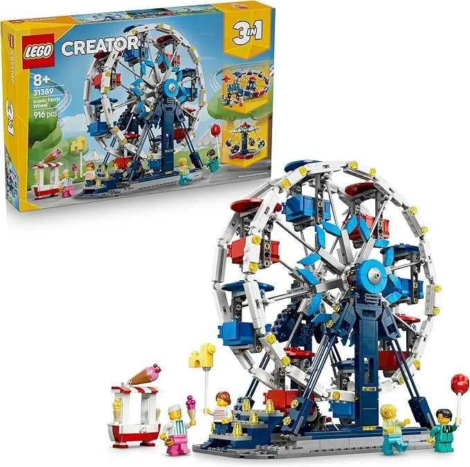 LEGO Creator 3en1 Noria Clásica de Juguete - Maqueta Transformable