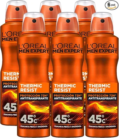 L'Oréal Paris Men Expert Thermic Resist Desodorante en Spray Pack 6 x 150ml