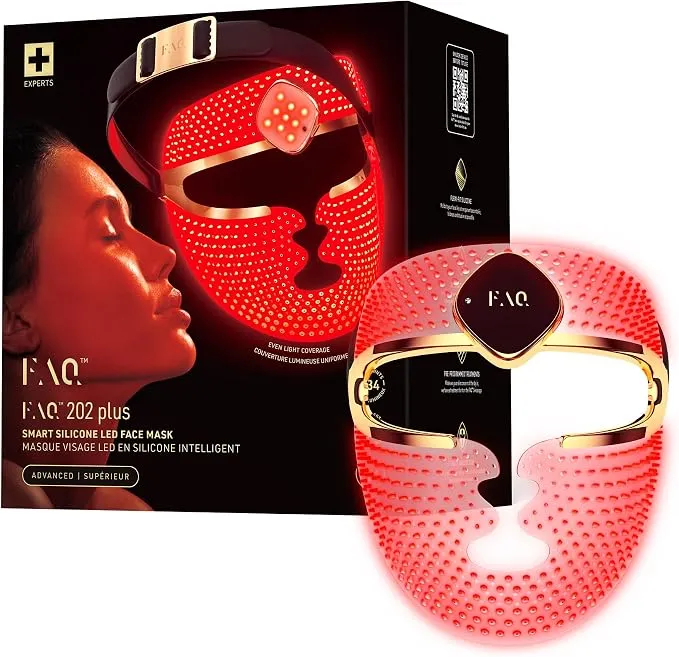 FAQ 202 Plus Mascarilla Facial LED 8 Colores para Cuidado de la Piel