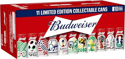 Budweiser - Pack de 10 latas de cerveza