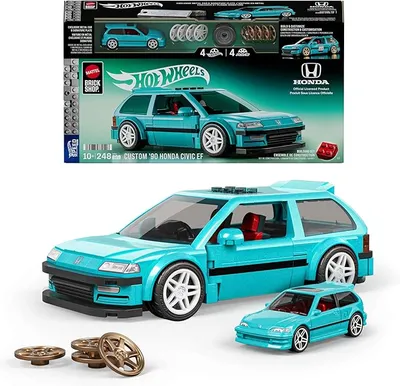 Mattel Brick Shop Hot Wheels Speed Series Custom '90 Honda Civic EF