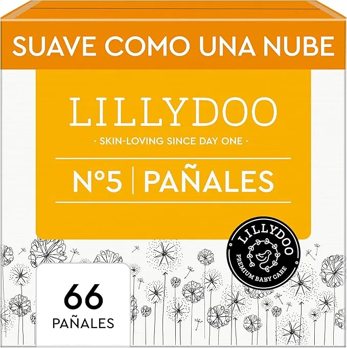 Pañales LILLYDOO delicados con la piel - talla 5