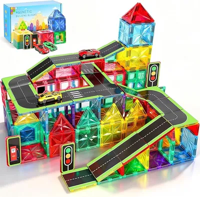 Perbabe 72 Piezas Bloques Magneticos Construccion Niños