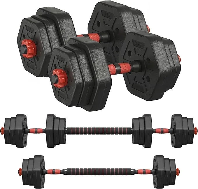 Set de mancuernas y barra SONGMICS 20 kg