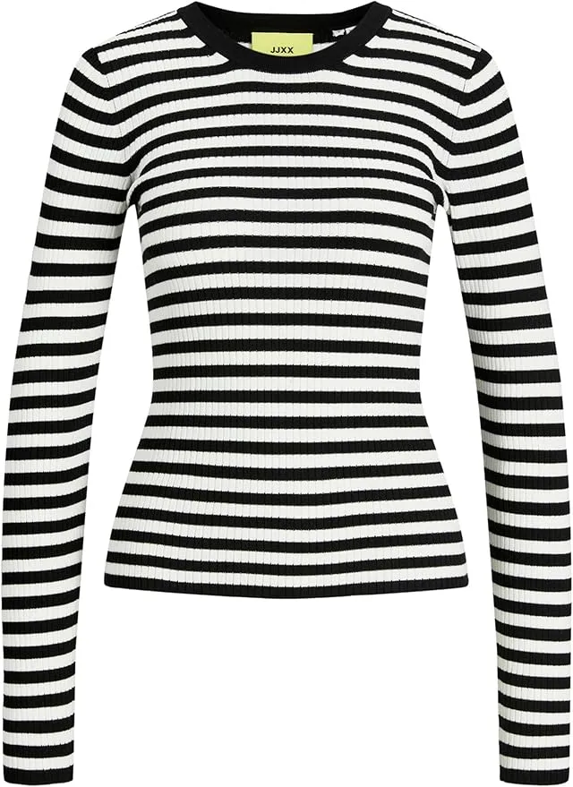 Jack & Jones Jxjodi Tight Stripe Crew Neck Knit