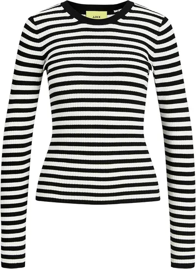 Jack & Jones Jxjodi Tight Stripe Crew Neck Knit