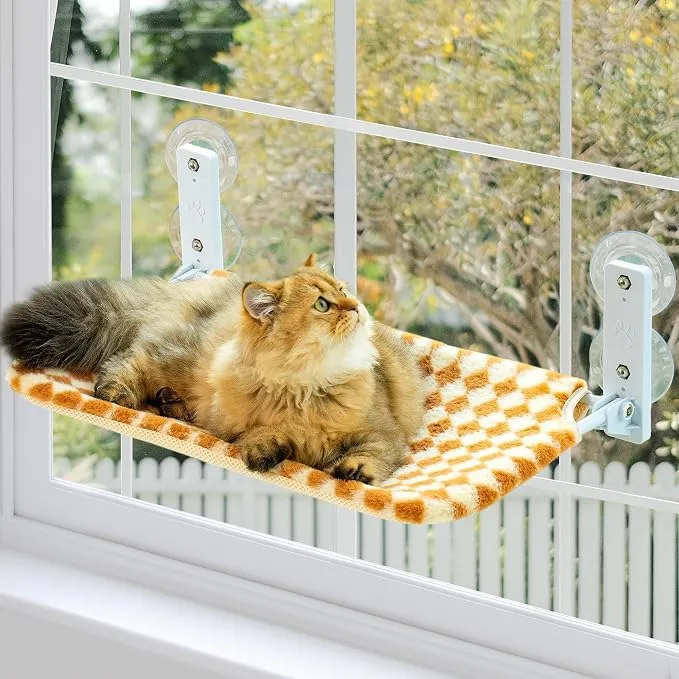 Hamaca Plegable para Ventana de Gato EDAGNY 54x30cm con Funda Lavable