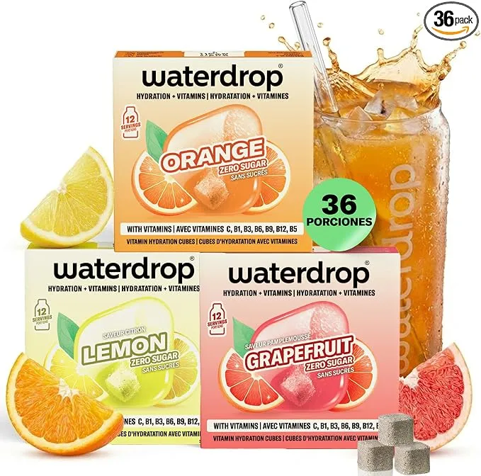 Pastillas Waterdrop Mix Sabores: Refresca tu Agua sin Azúcar