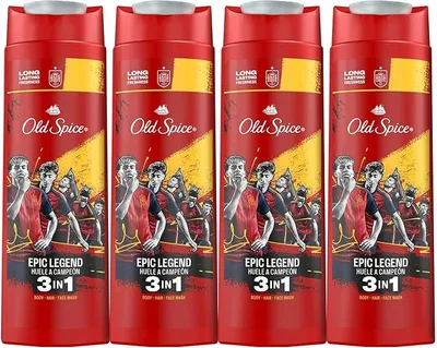 Old Spice Gel De Ducha Y Champú Para Hombres 4x400ml