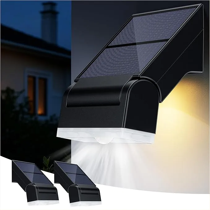 PACK 2 FOCOS SOLARES CON SENSOR