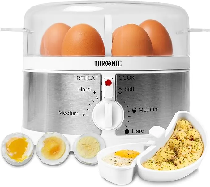 Hervidor de Huevos Duronic EB35 BK - Cocción Perfecta para 7 Huevos