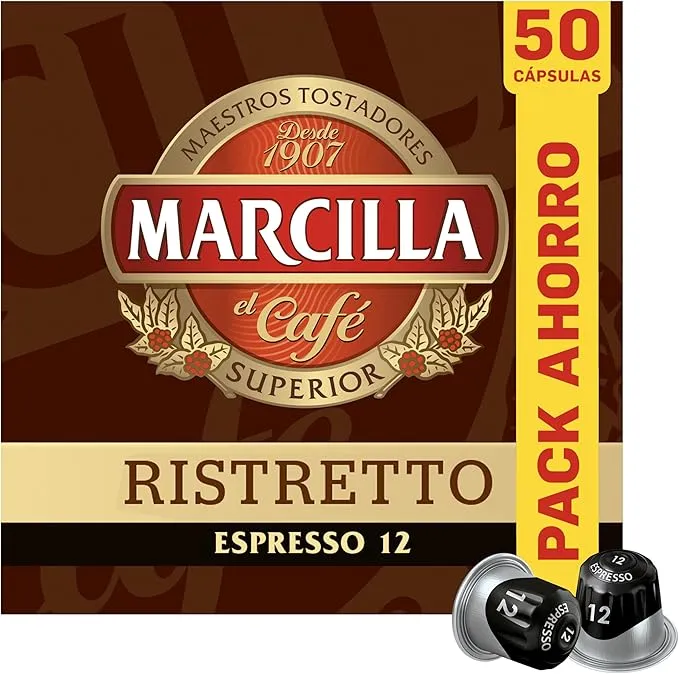 Marcilla Cápsulas de Café Ristretto