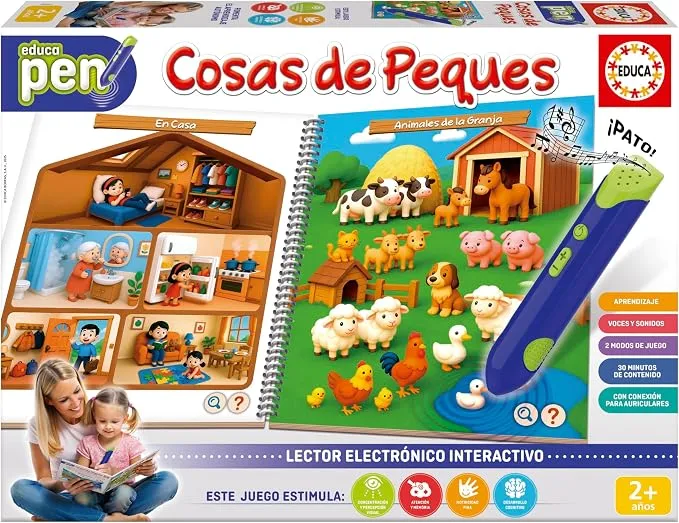 EducaPen Cosas de Peques: Juego Educativo Interactivo con Lápiz Óptico